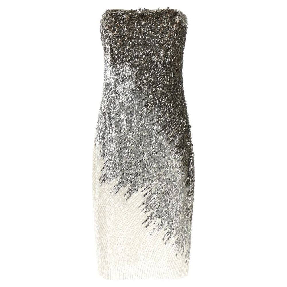 Elisabetta Franchi Silver Polyamide Midi Women's Dress